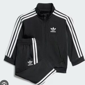 Adidas Kids' Black and White Track Suit